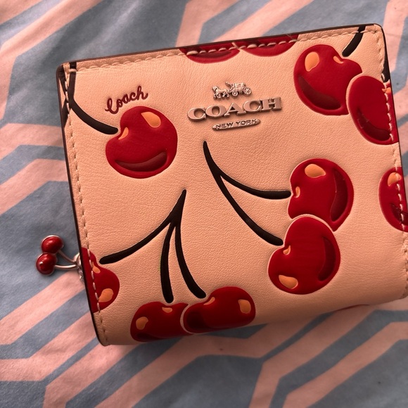 Coach Cherry Patterned Wallet - Picture 1 of 4